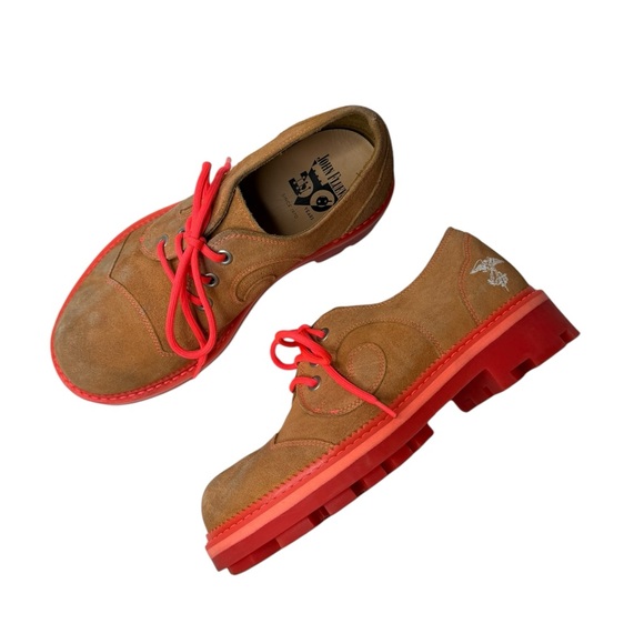 Fluevog | 7th Heaven Gibson Swirl in Orange 7.5 - Picture 9 of 10